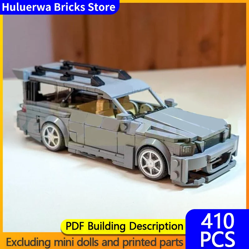 

Модель скоростного гоночного автомобиля MOC Building Bricks Stagea 260RS Station Wagon Модульная технология Подарок Праздник Сборка Детский игрушечный костюм