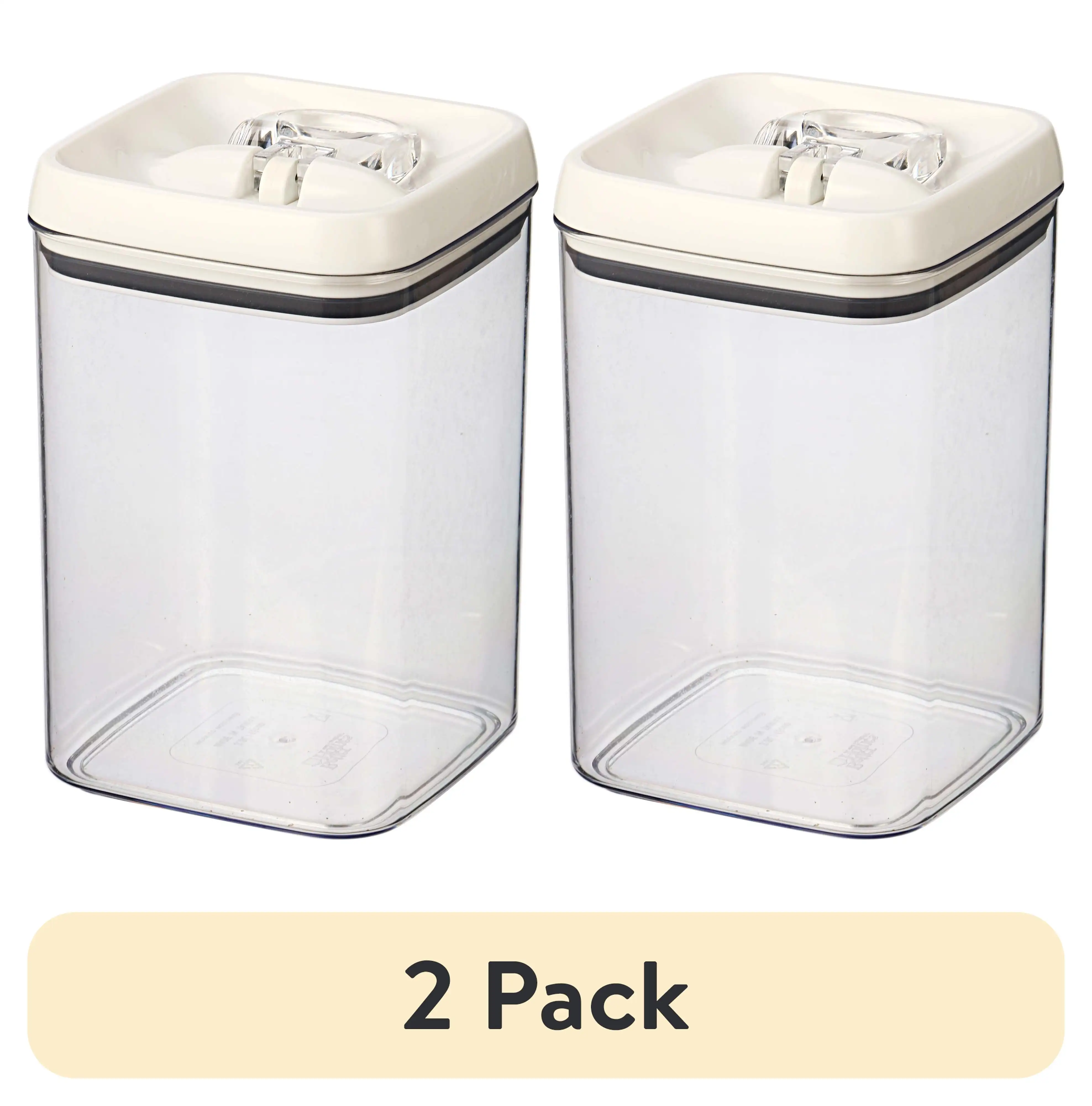 

(4 Pack) Canister - 13.8 Cup Flip-Tite ® Square Food Storage Container