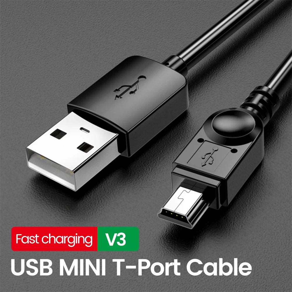 Mini USB Cable Fast Charging USB to Mini USB Data Cable for Digital Camera HDD MP3 MP4 Player DVR GPS Mini USB 2.0 Cable