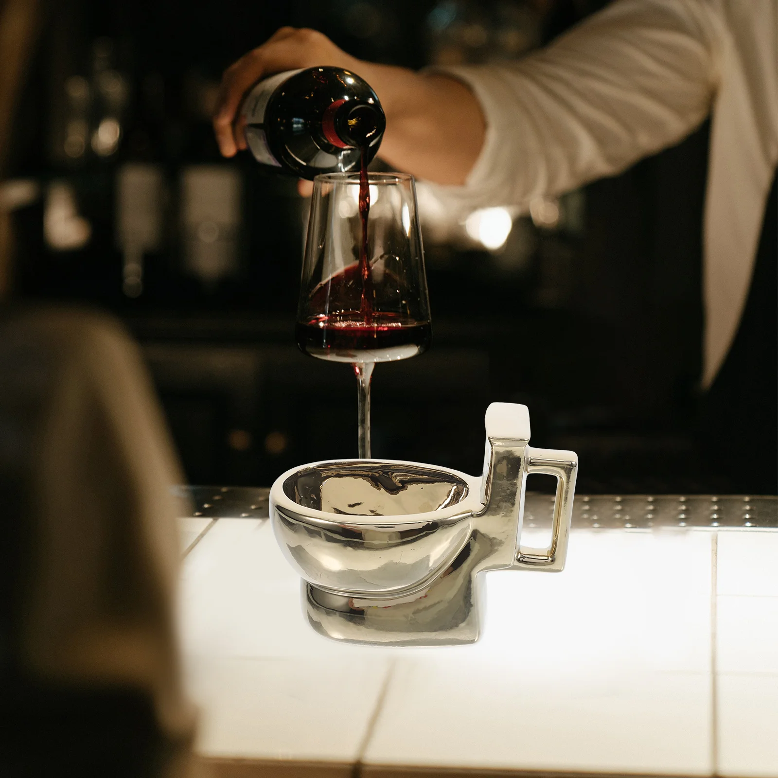 

1Pcs Funny Toilet Shaped Ceramic Coffee Mug 400ml Party Supply Cup Gift for Friends Toilet Shaped Cup Ceramic Coffee Mug