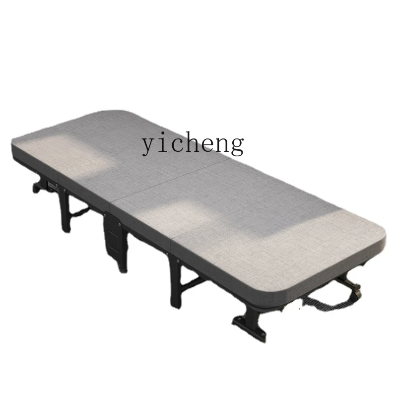 XL Office Folding Bed Noon Break Bed Single Person Portable Hard Board Accompanying Camp Bed