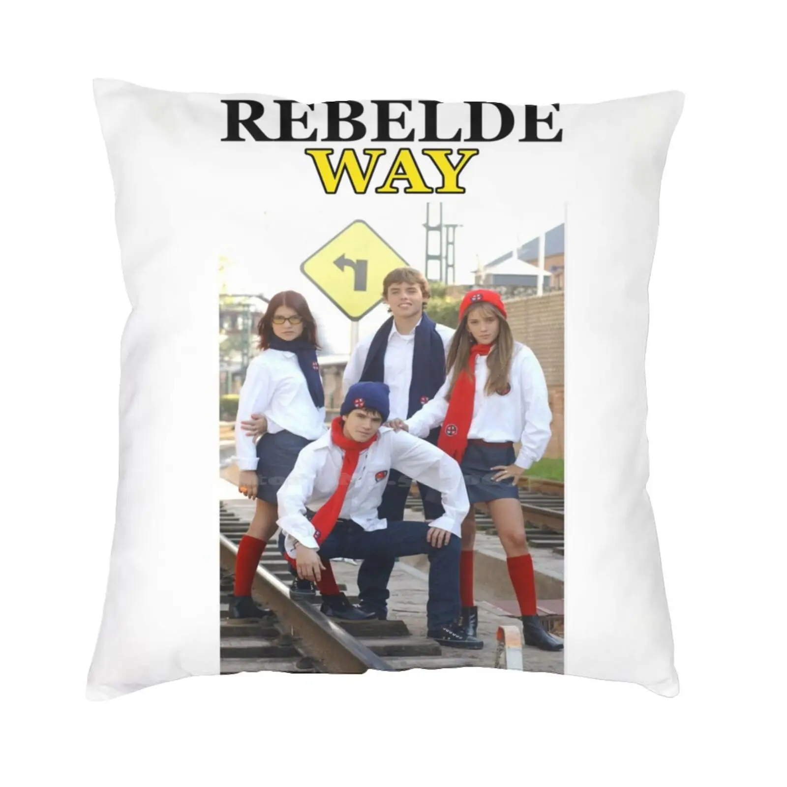 Erre Way Funda de almohada Abrazo Funda de almohada Erreway Rebelde Band Música Argentina Cris Morena