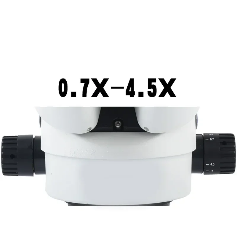 مجهر بحامل تكبير 7-45X Simul-focal مع مجهر CTV CCD Adapte أدوات ثلاثية العينيات يمكن أن ترى 3 ملحقات العدسة Telescopio