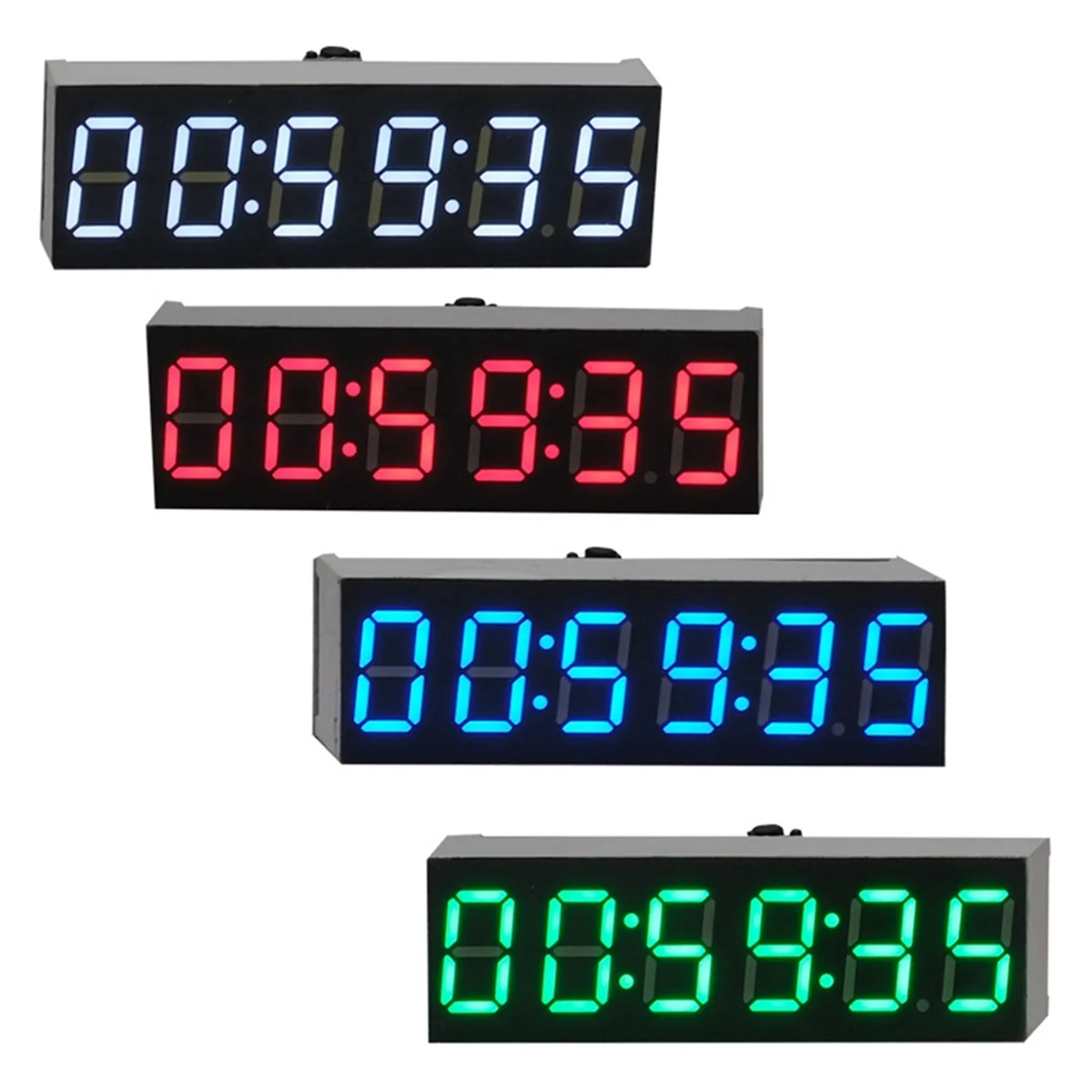 0.36 Inch 6-Bit Clock LED Digital Electronic Clock W Second Display Module Power Off Memory Brightness Adjustment -B