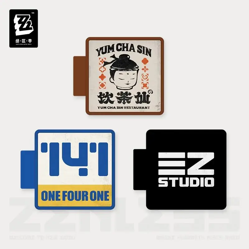 

miHoYo Official Game Zenless Zone Zero STUDIO Series Magnetic Store Signboard Refrigerator Magnet Anime Prop Cosplay Xmas Gifts