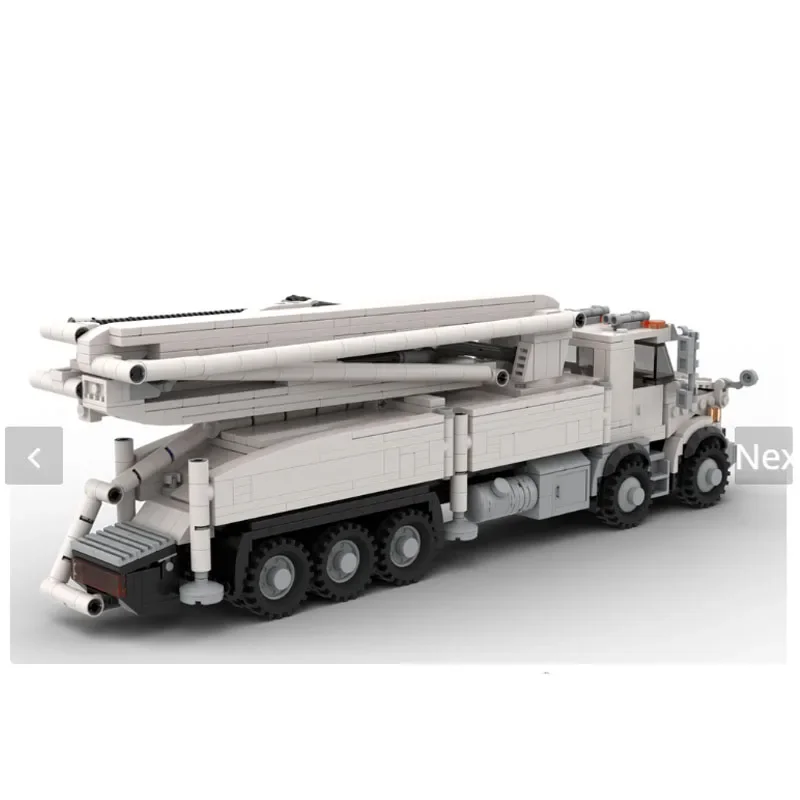 MOC-87968 City Construction Concrete Pump Truck Building Block Model 1088 Parts • Boy Kids Birthday Building Block Toy Gift