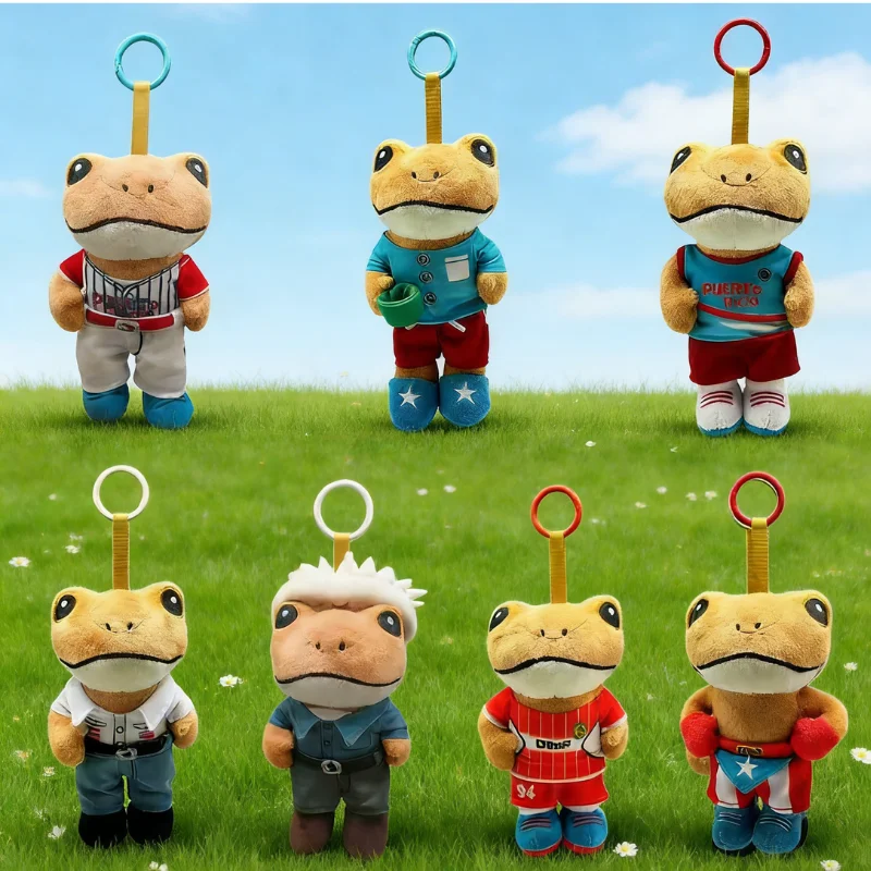 Estilo sapo porto-riquenho animal de pelúcia, grande coelho el sapo concho brinquedo de pelúcia, presente colecionável raro exclusivo para fãs, presentes de aniversário