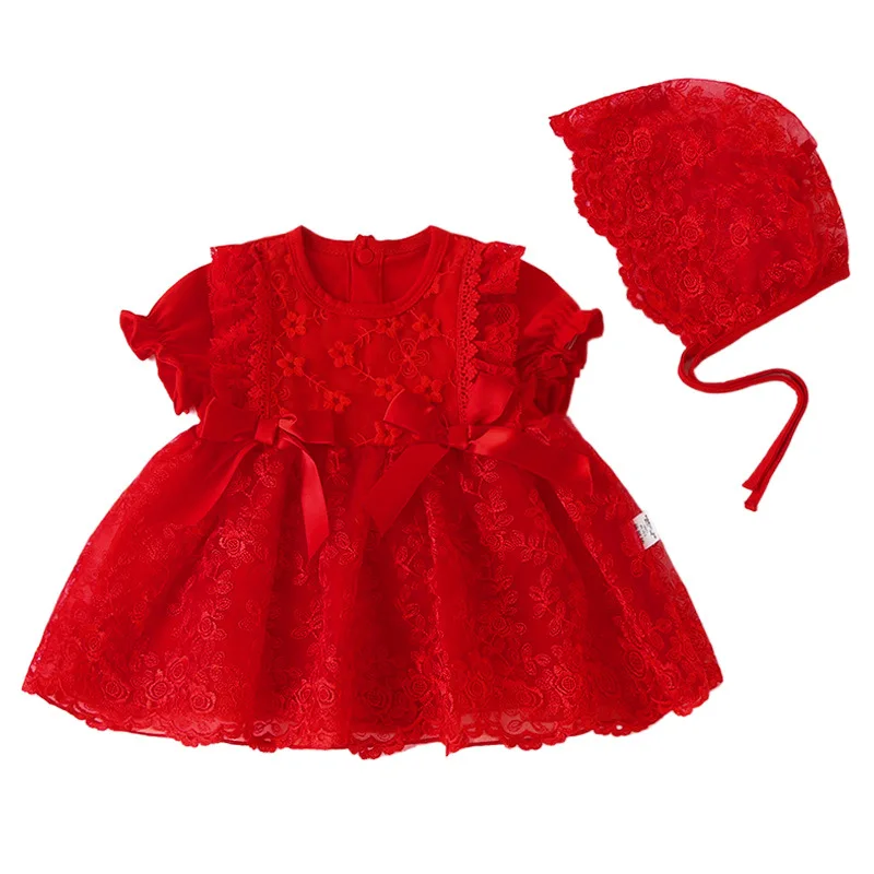 Newborn Baby Girls Toddler Kid Summer Solid Color Short Sleeve Bowknot Mini Dress Red Lace With a at - AliExpress 1501 Newborn Baby Girls Toddler Kid Summer Solid Color Short Sleeve Bowknot Mini Dress Red Lace With a at - AliExpress 1501