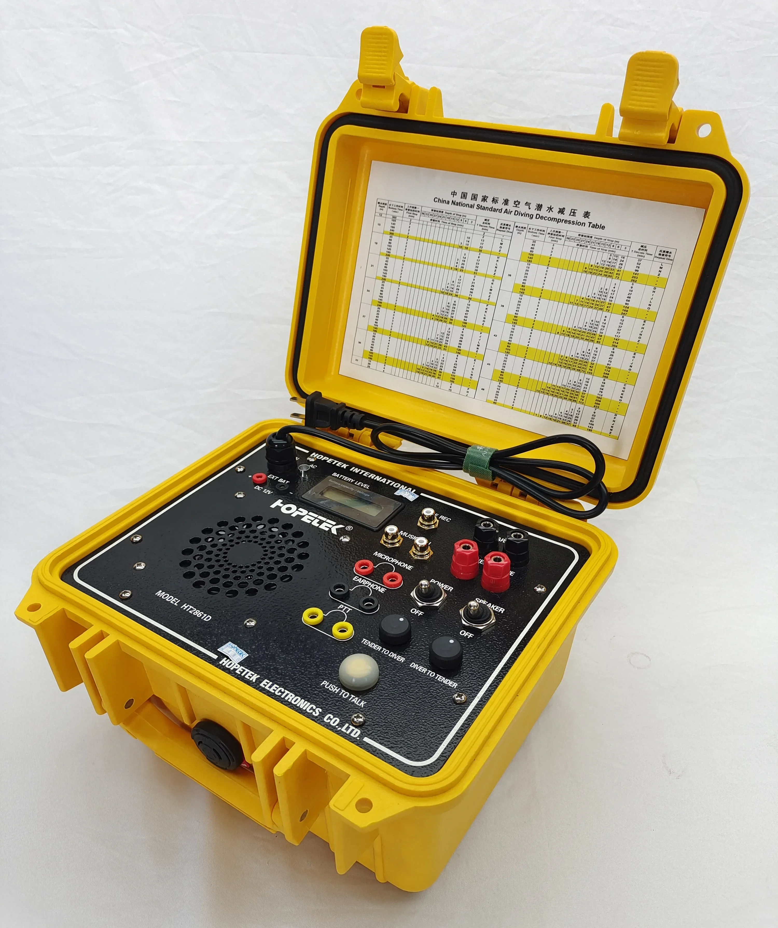 الاتصالات الغوص تحت الماء HT-2861D غواص واحد تحت الماء الاتصالات الغوص التجاري