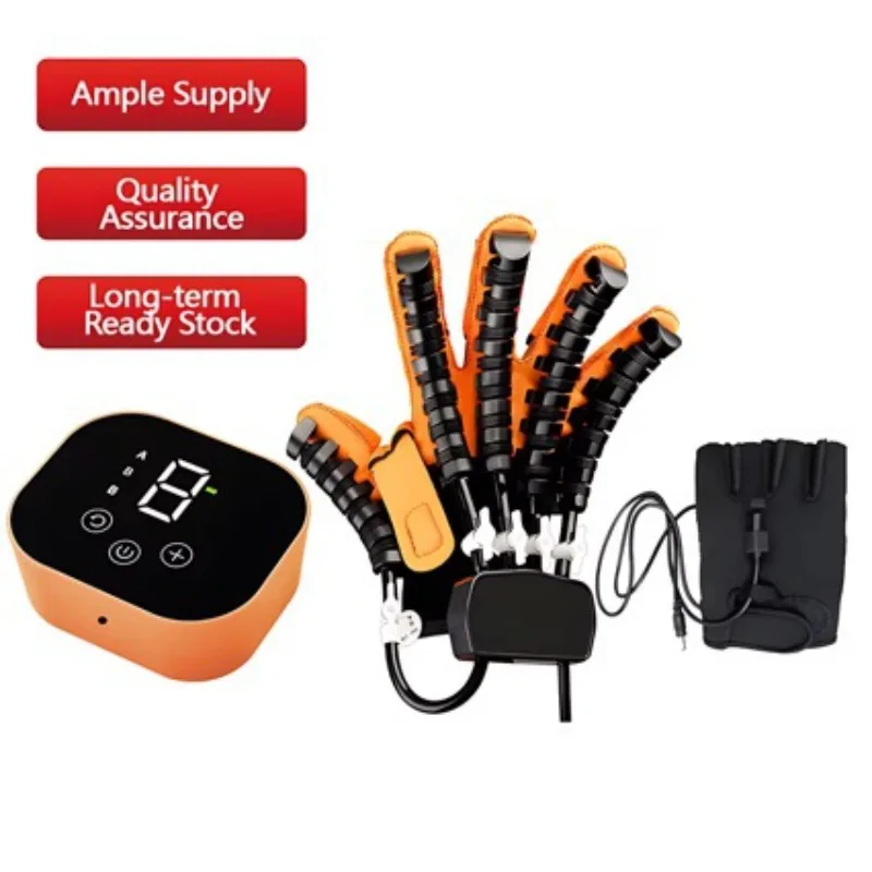 Intelligent rehabilitation robot glove training device, five-finger and split-finger exercise equipment for elderly stroke