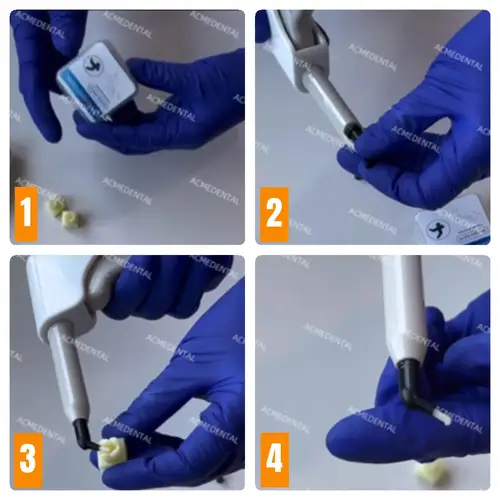Imagen 2 del producto Cápsulas de unidio dental, cápsula de curación ligera de resina compuesta, sombra Vita, 0,3 g/unidad, caries de restauración A1/A2/A3/A3.5