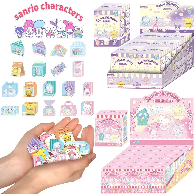 JANDOOM Sanrio My Melody Kuromi Hello Kitty Cinnamoroll Pochacco Huntington Action Figure Grana di Riso Bambola Cieca Scatola Giocattoli Regali