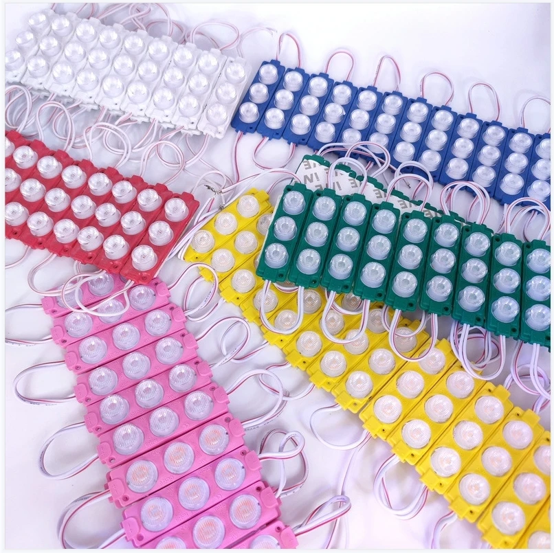 DC12V 20Pcs 3W LED Module with Injection lens SMD2835 3LEDs/pc Advertisement Design Led Lighting Module High Bright Modules