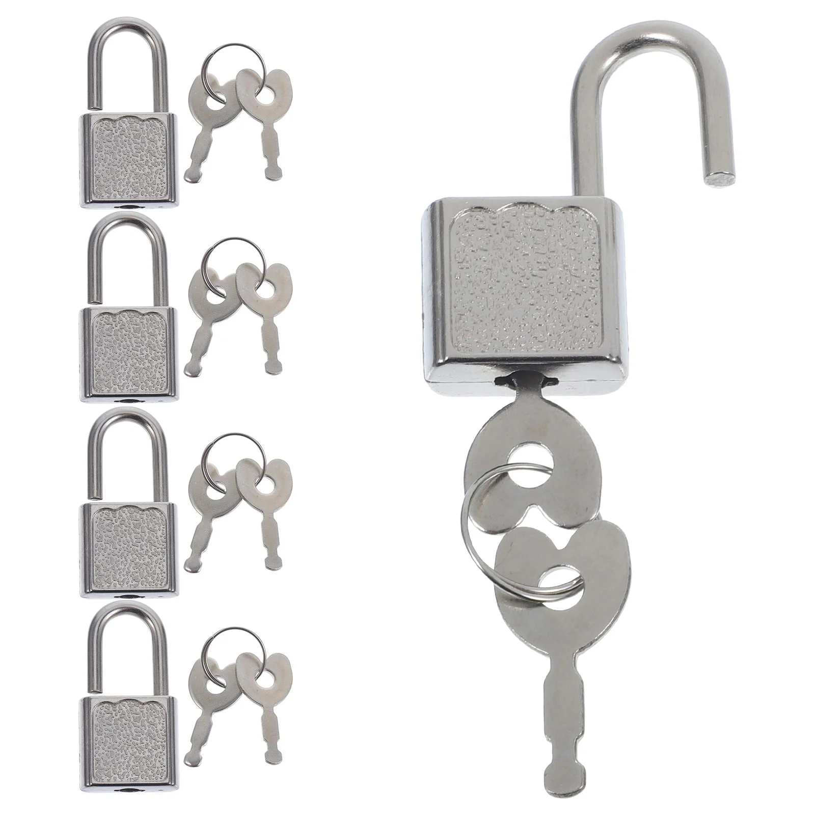 

5 Sets Treasure Chest Lock Small Locks with Keys Style Funny Padlocks Toys Mini Convenient and for Kids Notebook