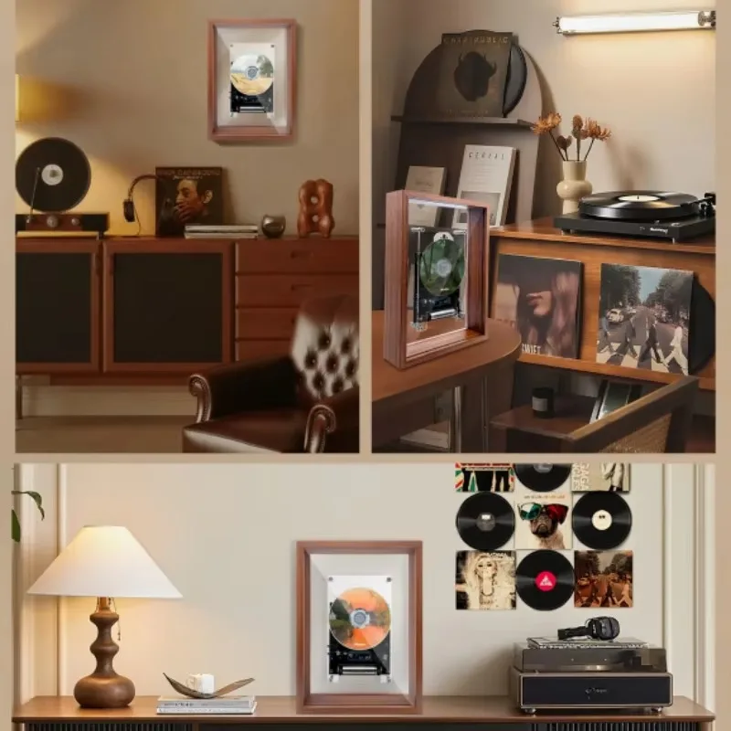 CD Player with Bluetooth Retro-Industrial Aesthetic Home Decor  Wall-Mountable Desig Wedding Gifts for Guests