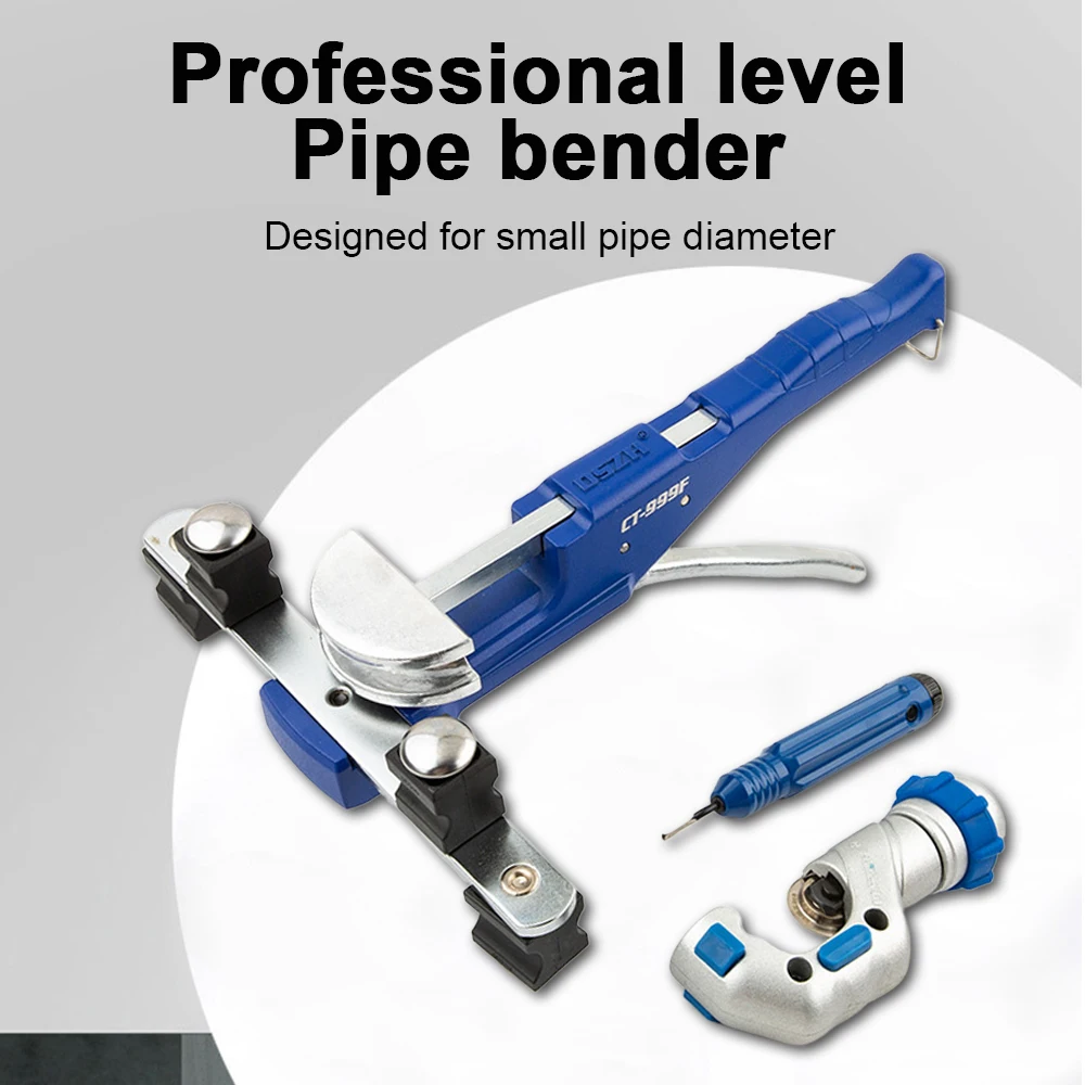 90° Manual Copper Tube Bending Tool Set Mini Tube Bending Machine Tube Bender for 5-12MM Air Conditioning Aluminum Copper Tube
