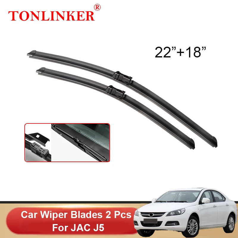 

TONLINKER Car Wiper Blades For JAC J5 2013 2014 2015 2016 Model Car Accessories Front Windscreen Wiper Blade Brushes Cutter