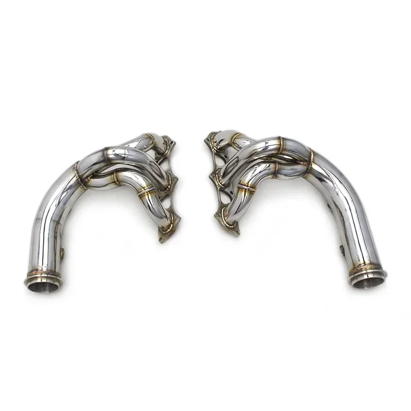 Section High flow Pipes Exhaust Pipes branch downpipe Exhaust Pipe with  For 911 991.1/991.2 RS