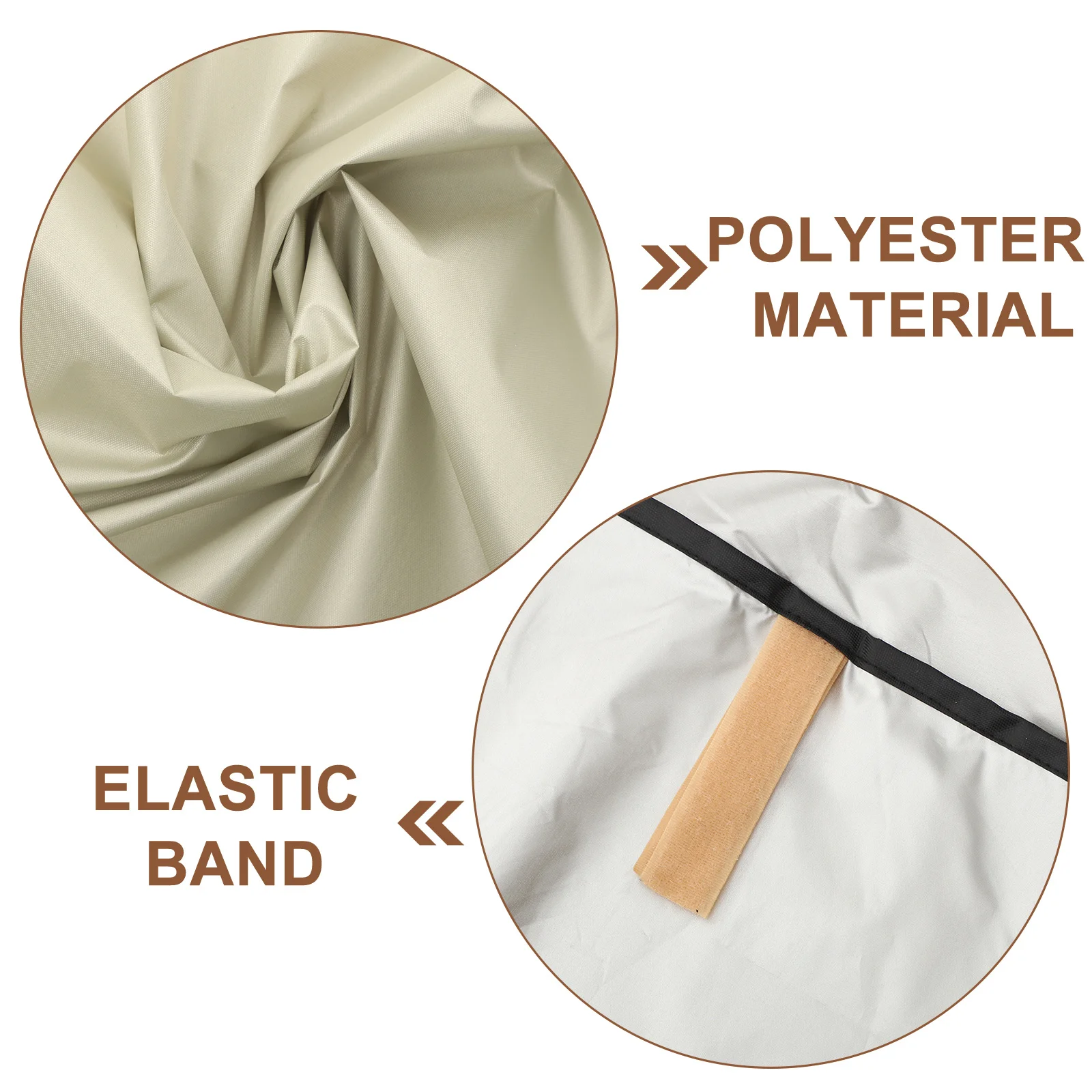 

Waterproof Dustproof Swing Cover 195X125Cm Beige Elastic Edge Outdoor Garden Furniture Protector Patio Swing Set Cover