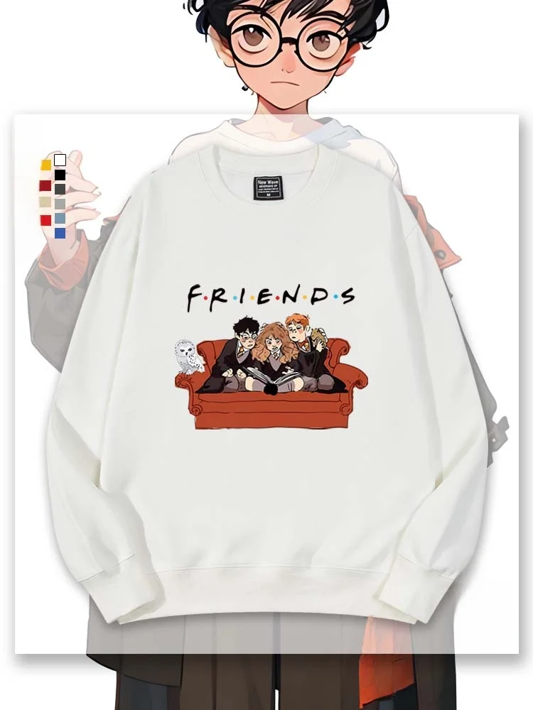 

Свитшот Wart's Collaborative Fce Lined Loose с круглым вырезом, осенне-зимняя детская одежда