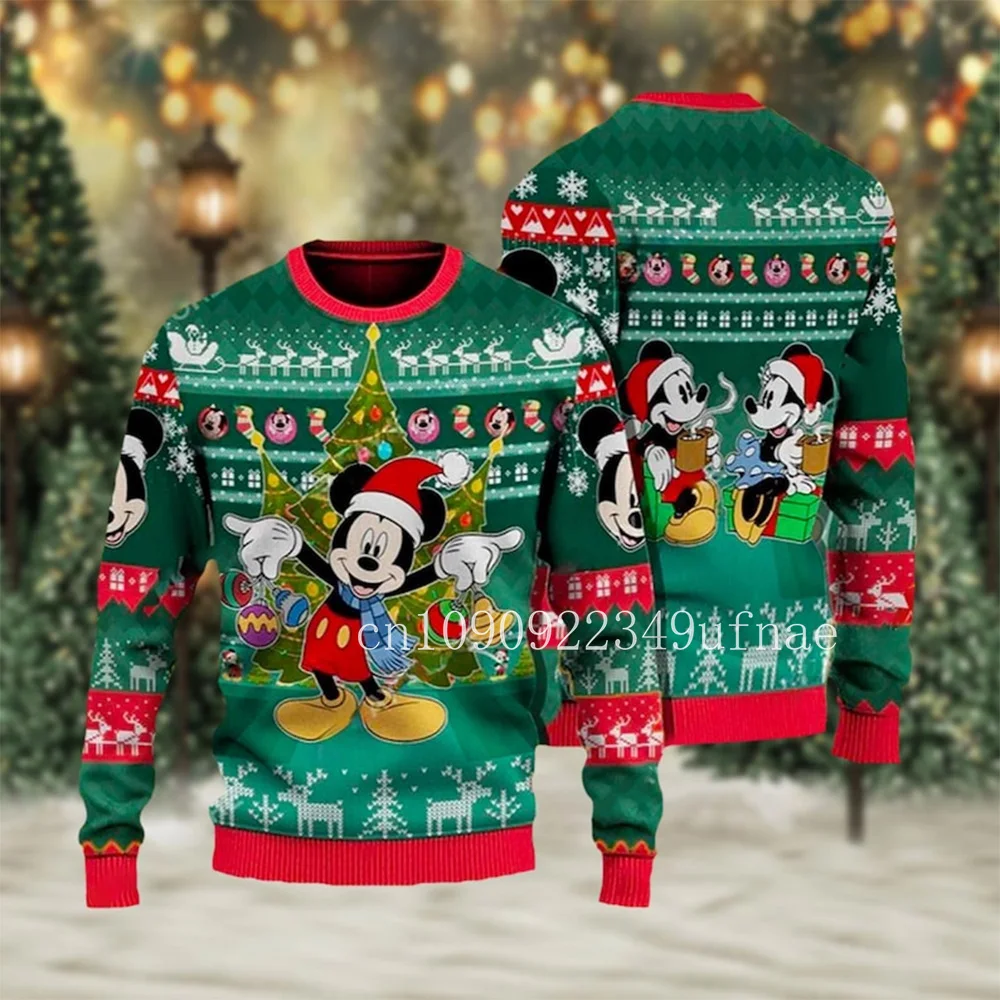 Mickey and Friends Ugly Christmas Sweater Minnie Donald Duck Pluto Santa Sweater Disney Christmas Shirt Magic Kingdom Shirt 2025