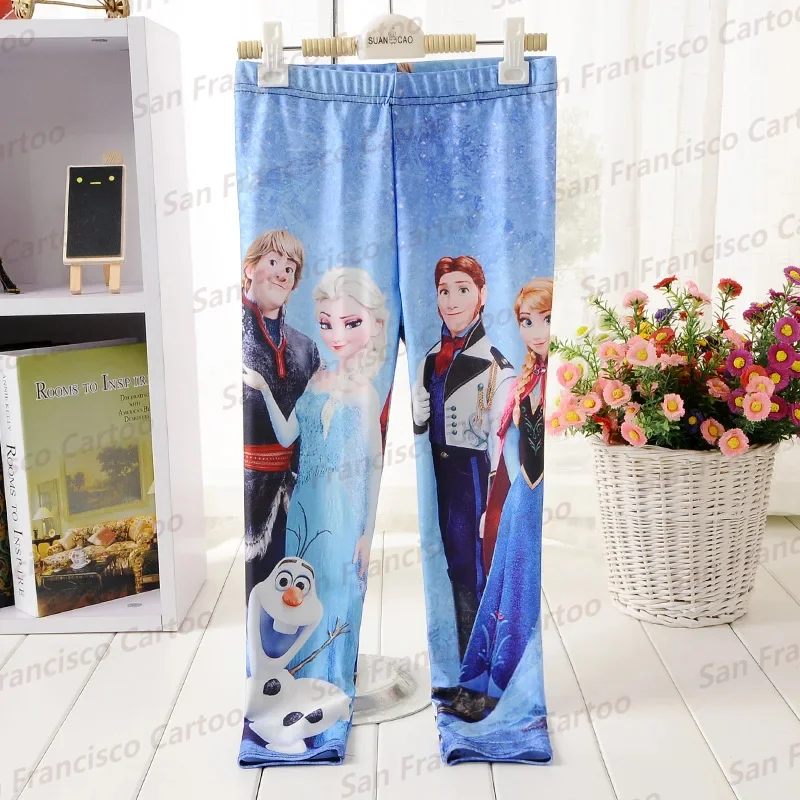 

Новые летние повседневные спортивные штаны с принтом принцессы Эльзы и героев мультфильмов, домашние пижамные штаны для детей и взрослых, Спортивная Удобная Пижама