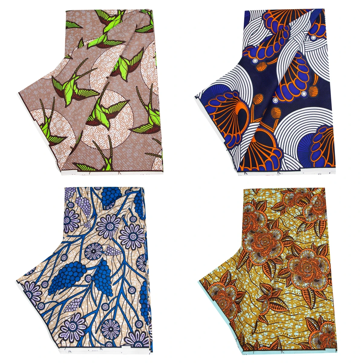 Veritablewax Nigeria African Ankara Wax Batik Fabric Polyester Material for Sewing Handsewing Cloth Party Dress DIY Tissus