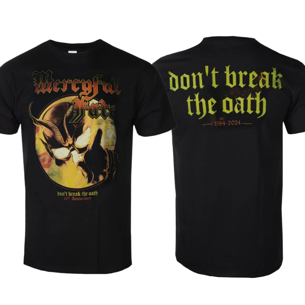 Mercyful Fate DBTO 40th Anniversary Printing Summer Fashion T-Shirt Men Women Cotton T-shirt Casual Street Classic Band T-shirt