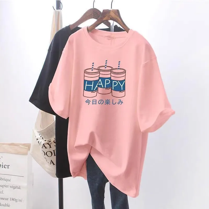 Summer Pregnant Mom Prints Loose Nursing Tops Postpartum Mommy Casual Breast Feeding Clothes Womens Pregnancy Maternity T-Shirt