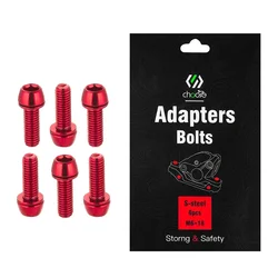 6pcs Disc Brake Caliper Fixing Bolts M6*18mm MTB Bike Bicycle Screws Red/orange/color/green/blue Cycling Accessories Bicicleta