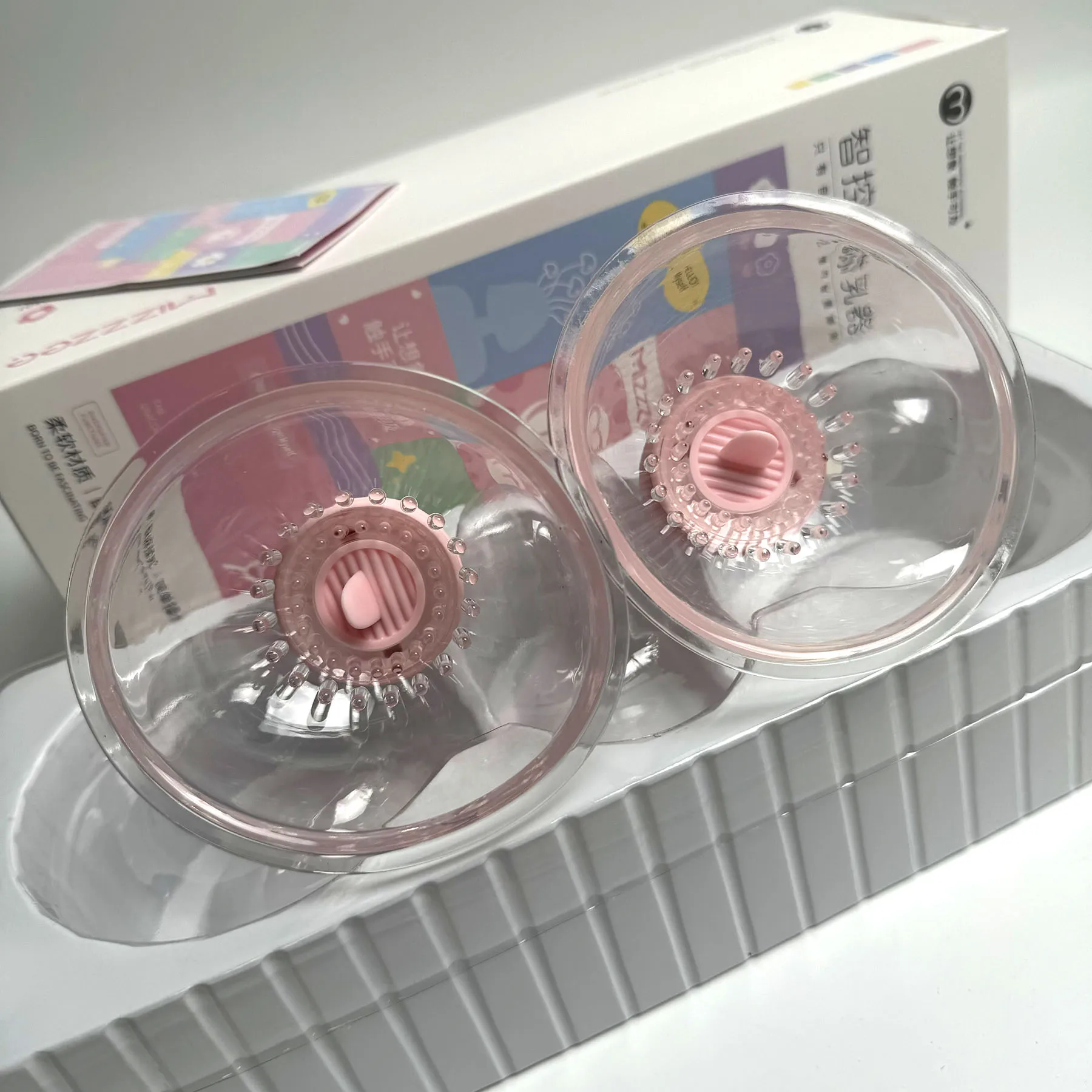 الثدي ​   توسيع مص هزاز دوران مضخة تفريغ غطاء الصدر مصاصة للنساء الحلمة تحفيز لعبة الجنس الاستمناء