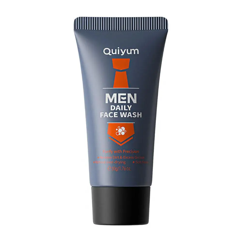 Nettoyant moussant pour le visage pour hommes, nettoyage en profondeur, contrôle de l'huile, mousse hydratante pour points noirs, lavage, soins du visage, nettoyant pour la peau, F1I9