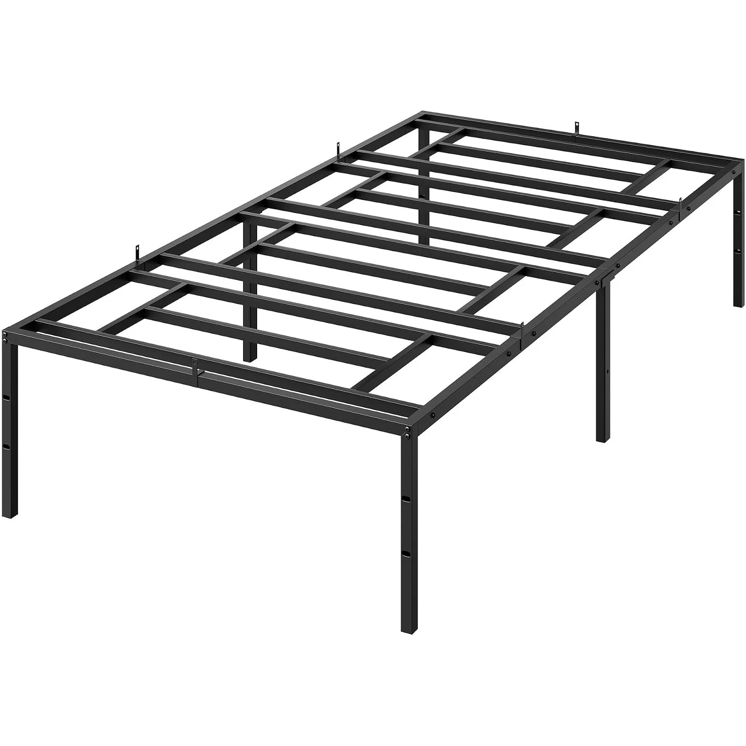 Heavy Duty Metal Platform Bed Frame, Sturdy Steel Slat Support No Box Spring Needed, Strong Underbed Storage Space with Extra Clearance, Noise-Free Durable Construction, Easy Assembly
