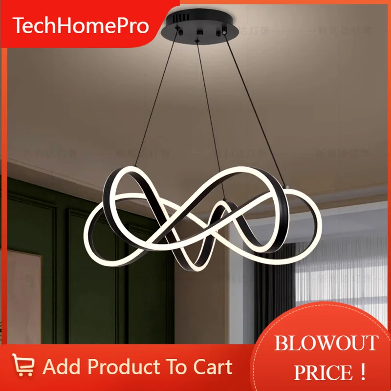 TechHPNordic Home Decor Chandeliers For Dining Room Lustre Pendant Lights Hanging Lamps For Ceiling