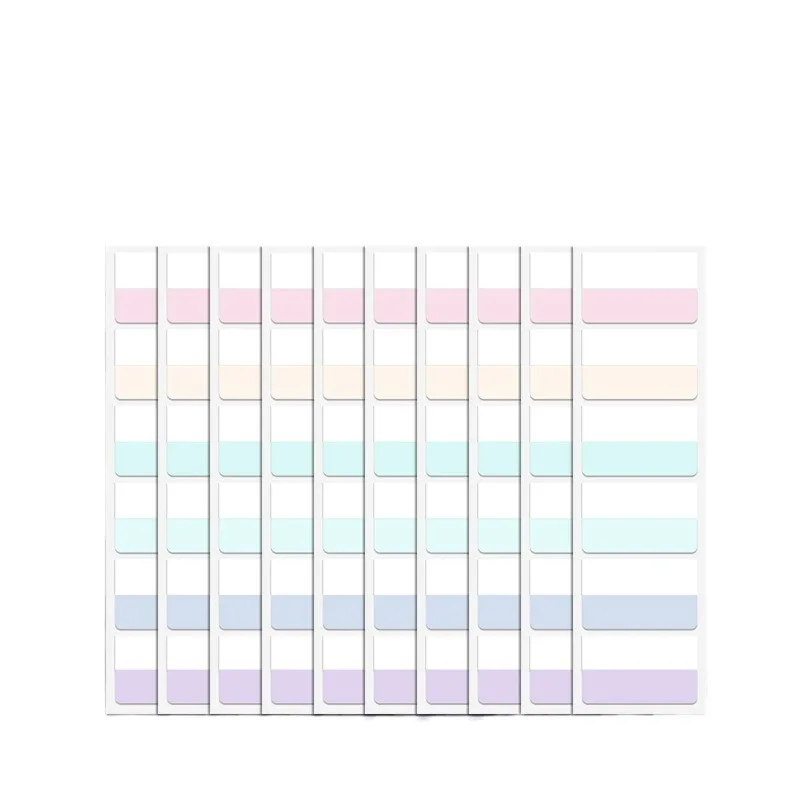 240/120/60 Pcs/set  High-Quality Multicolor Sticky Writable Repositionable Index Tabs Flags for Pages Book Markers Reading Notes