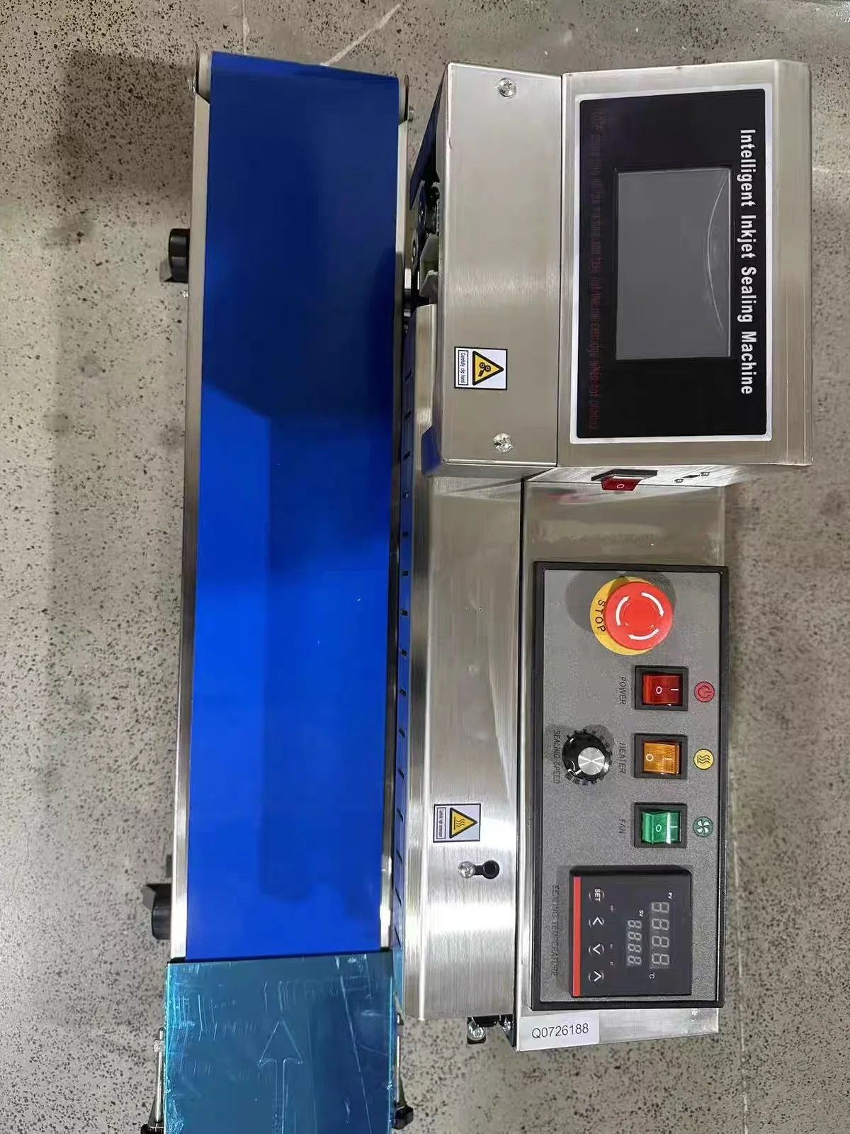 FR-1600 Smart Continuous Band Sealer Inkjet Printed Advanced Bag Sealing Machine New Model for Business & Industrial Use view 6