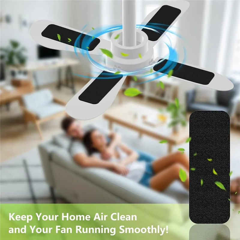 -A89Z 10 шт. универсальные потолочные лопастные фильтры для вентиляторов, активированный кокосовый уголь, легкая установка воздушных фильтров