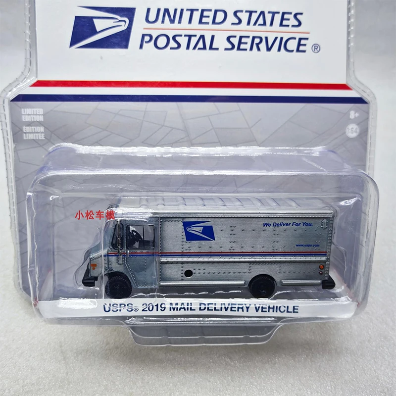 Greenlight 1:64 2019 Mail Delivery Truck United States Postal Service Varnish Series Alloy Die Casting Model Collect Ornaments