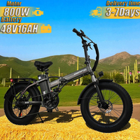 E-Bike DZ2002 800W Motor 48V16AH Battery Adult City Portable Commuter Electric Bicycle 20-inch All-terrain Tires Electric Bike