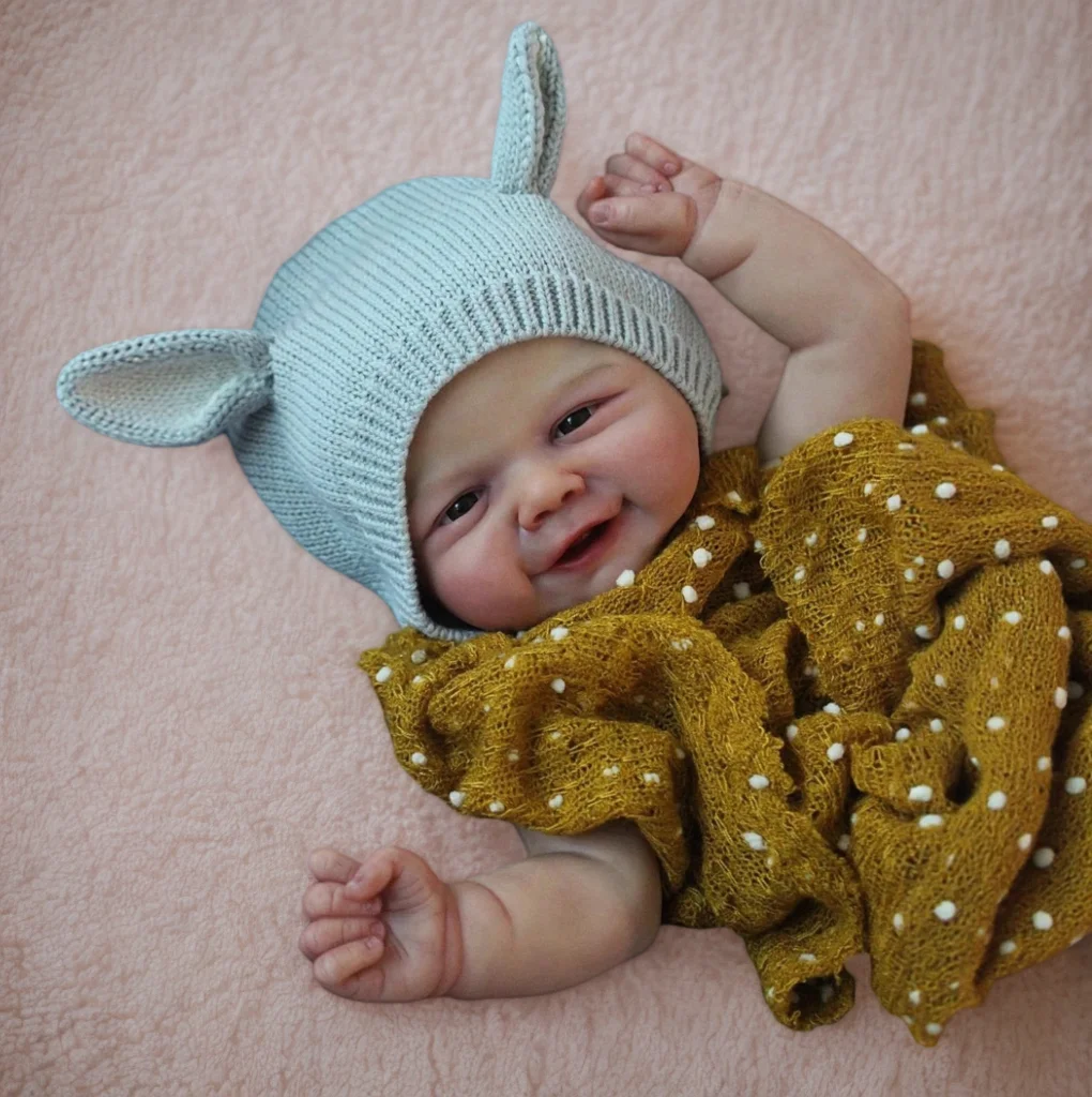 19 بوصة كامل الجسم تولد من جديد دمية طفل vivienne نابض بالحياة لمسة ناعمة محبوب الوليد دمية طفل طبقات متعددة اللوحة ثلاثية الأبعاد الجلد