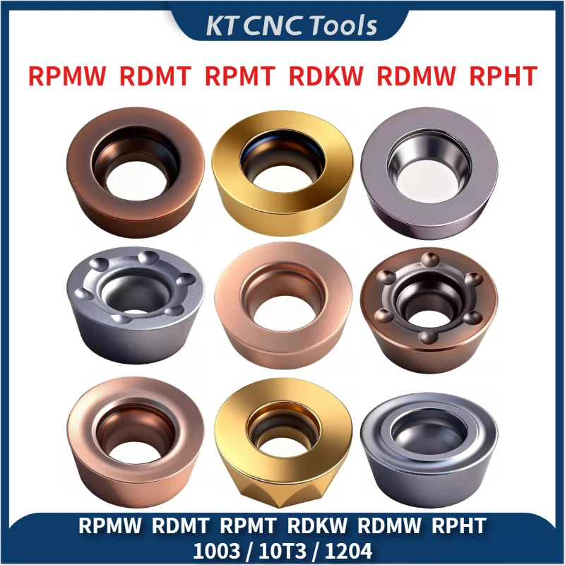 

Roundness Insert RPHT RPMW RDMT RPMT RDMW RDKW 1003 10T3 1204 Milling Tools CNC Machine Indexable Milling Cutter Stainless steel