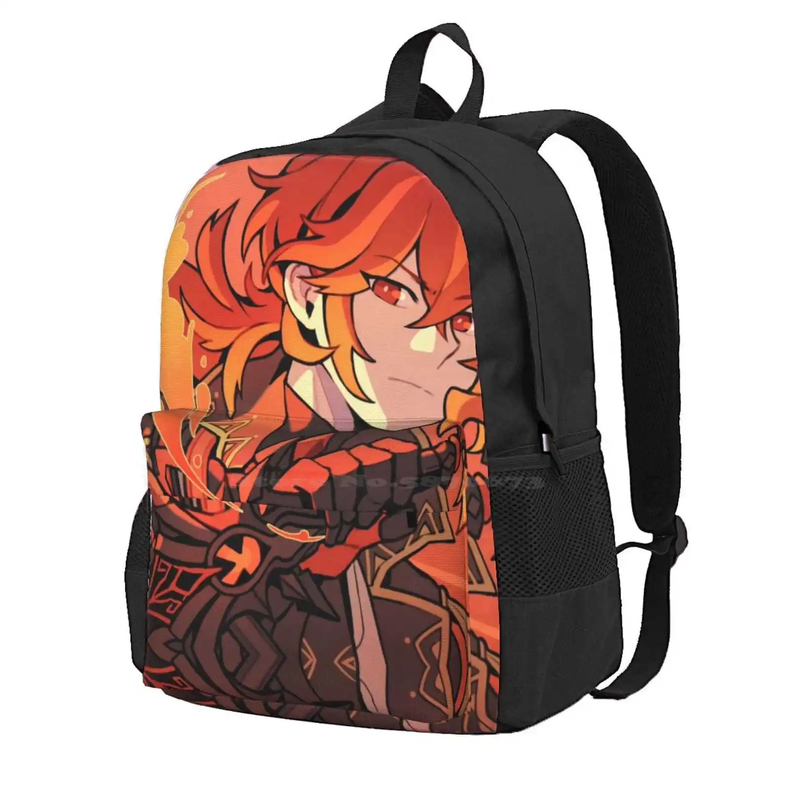 Diluc Hot Sale Schoolbag Backpack Fashion Bags Diluc Artwork Diluc Artprint Diluc Dakimakura Damaredraws Damare Draws Diluc