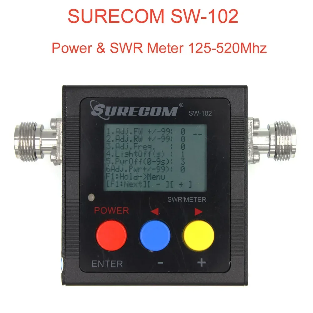 The Latest Version Surecom SW-102 125-520Mhz VHF/UHF Antenna Power & SWR MeterDigital VHF/UHF SWR & POWER WATT METER