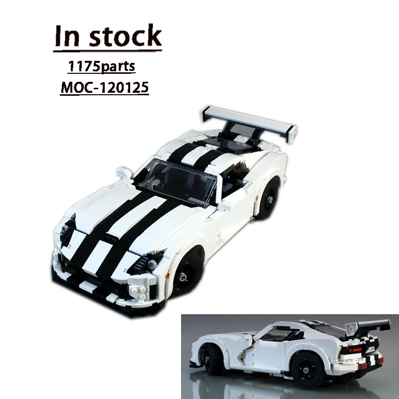 

MOC-120125Классический фильм, спортивный автомобиль, гоночная серия, модель строительного блока, 1175 деталей, MOC, креативный строительный блок для мальчиков и детей на день рождения, игрушка