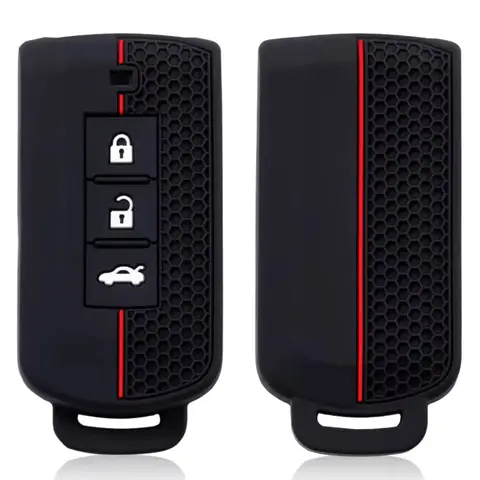 Silicone Car Key Case Cover For Mitsubishi Outlander Xpander Triton ASX LANCER Pajero Sport 3 2020G Eclipse Cross L200