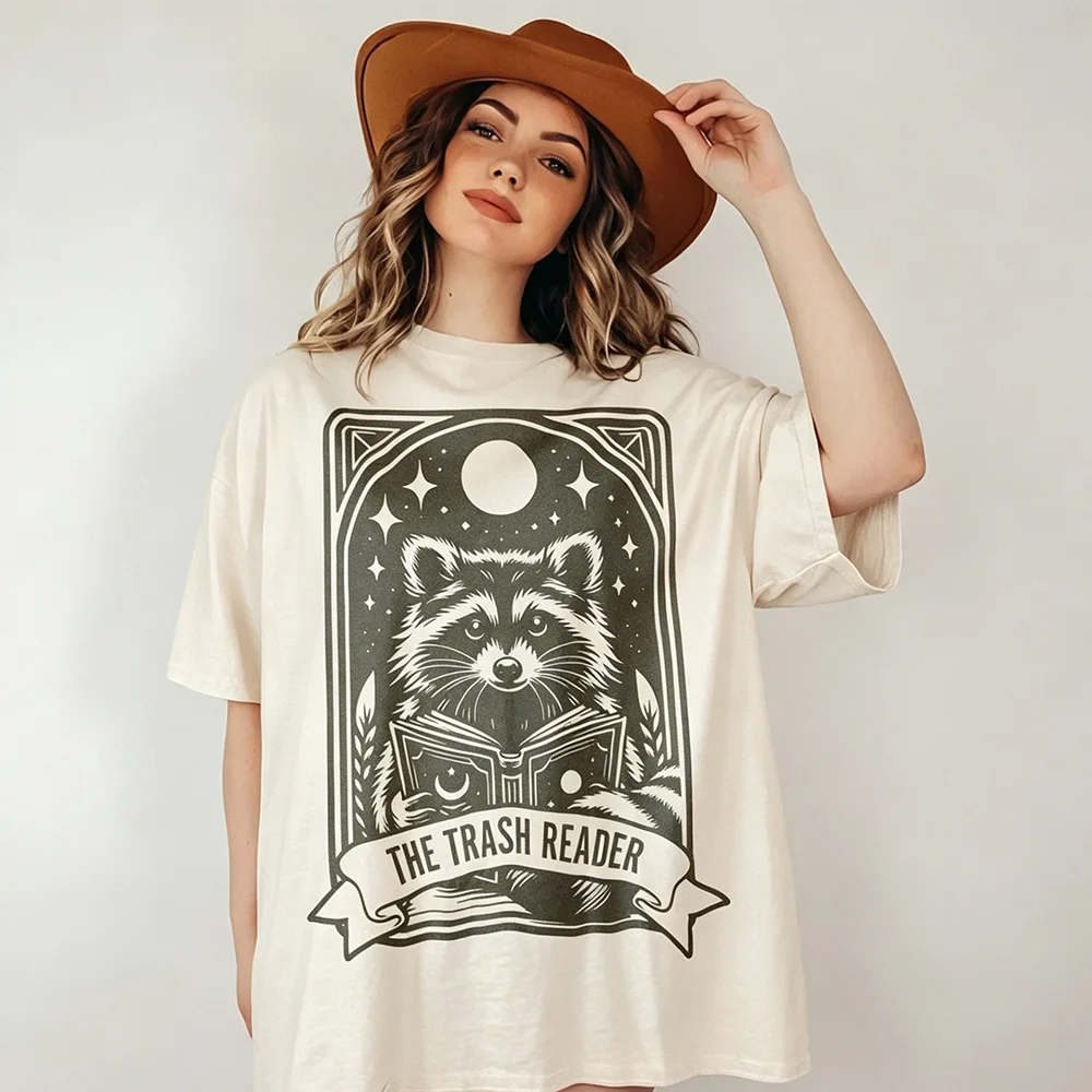 The Trash Reader Shirt Bookish Raccoon Shirt Racoon Smut Reader Smut Gift Smut Lover Tees Spicy Book T-Shirt Gift for Book Lover
