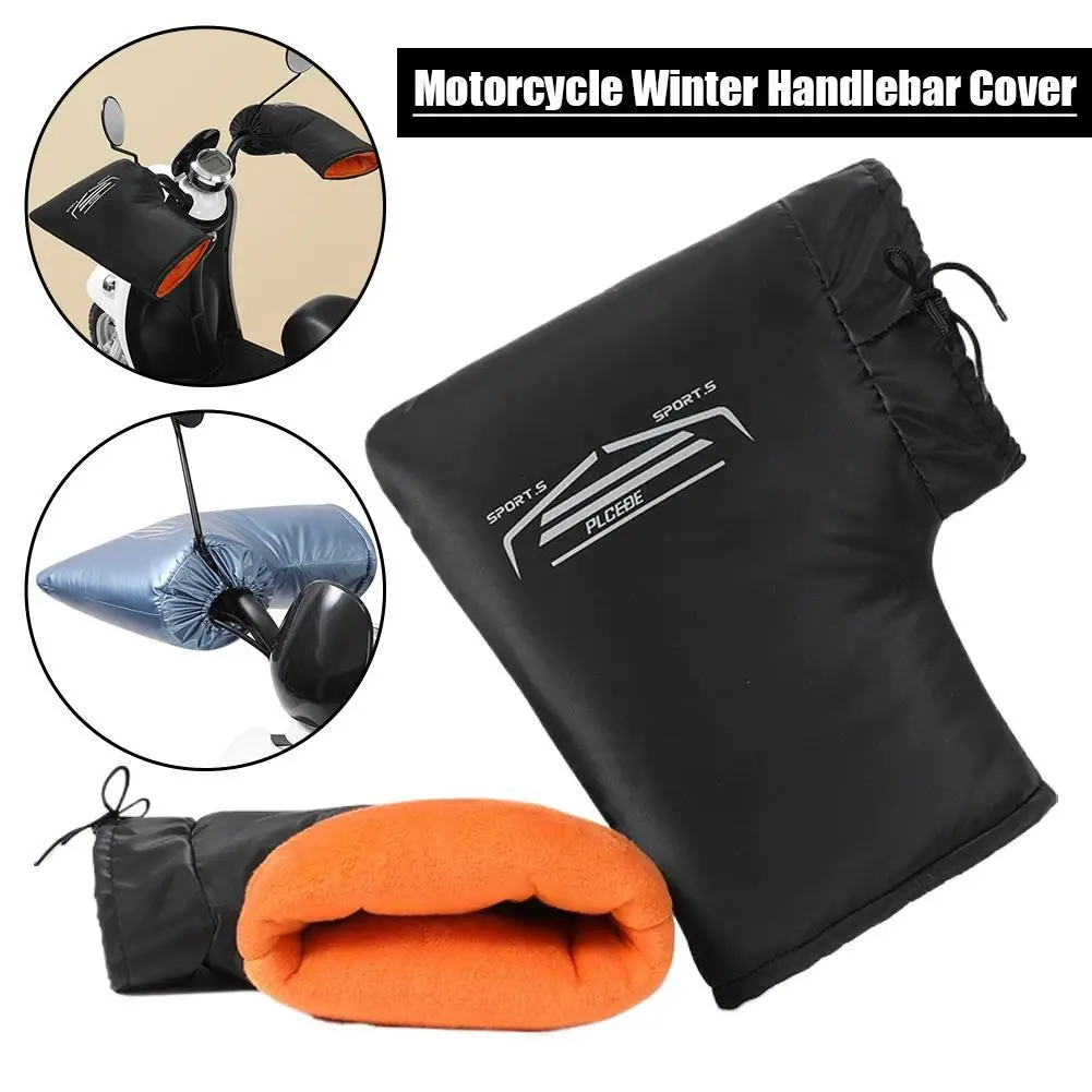 

1 Pairs Motorcycle Winter Handlebar Cover Windproof Rainproof Winter Keep Warm Hot Protect Handlebar Hand Warmer New