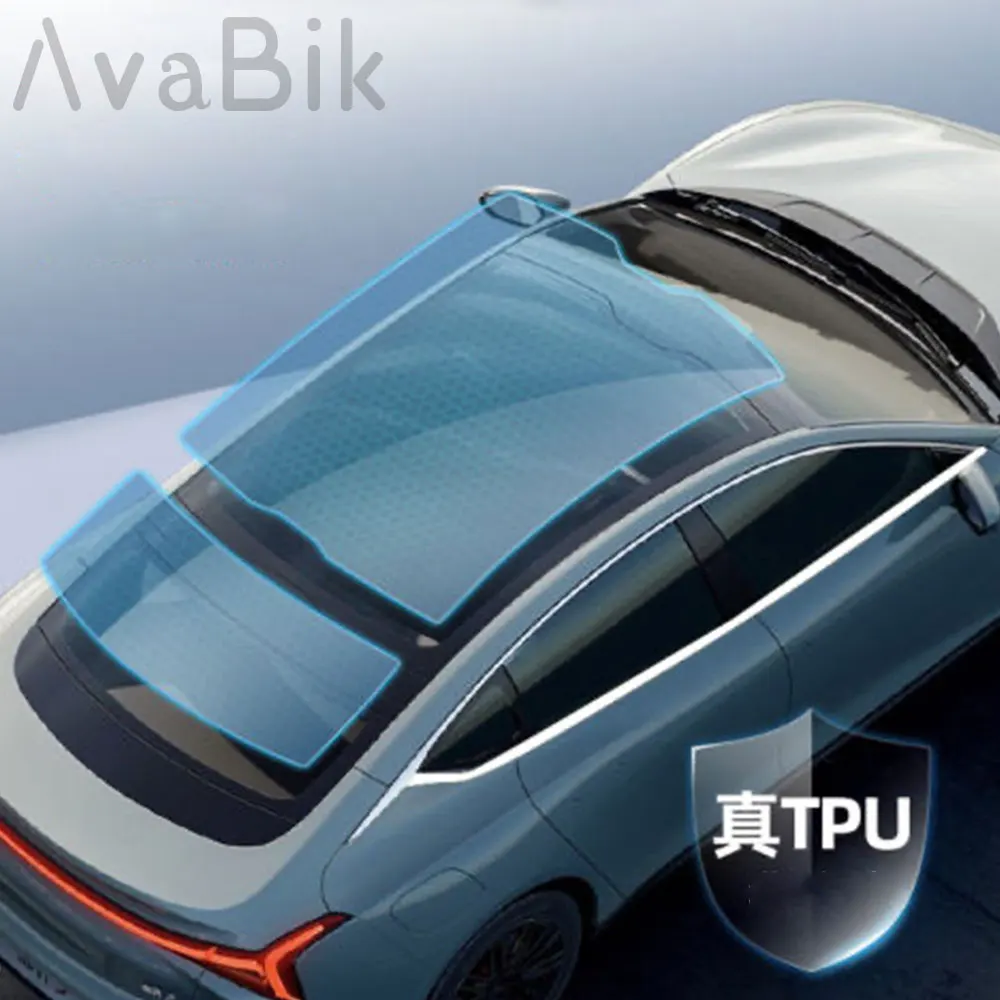 Car Skylight PPF Protection Film TPU Blue High Quality Vinyl Car Heat insulation, anti-ultraviolet and explosion-proof Sunroof