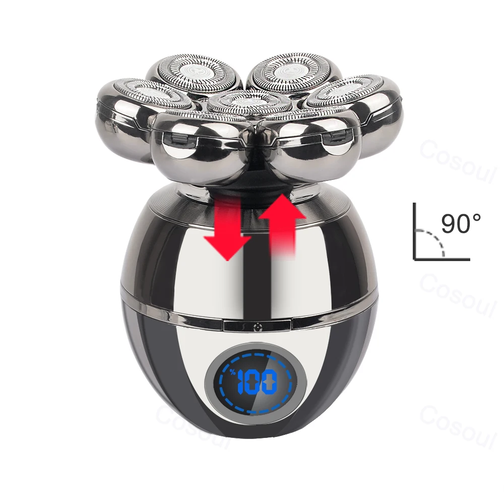 رؤوس استبدال ماكينة حلاقة ، شفرات للحلاقة ، رأس ماكينة حلاقة أصلع ، رأس حلاقة ، 7 رؤوس ماكينة حلاقة ، رأس ماكينة حلاقة 5 في 1