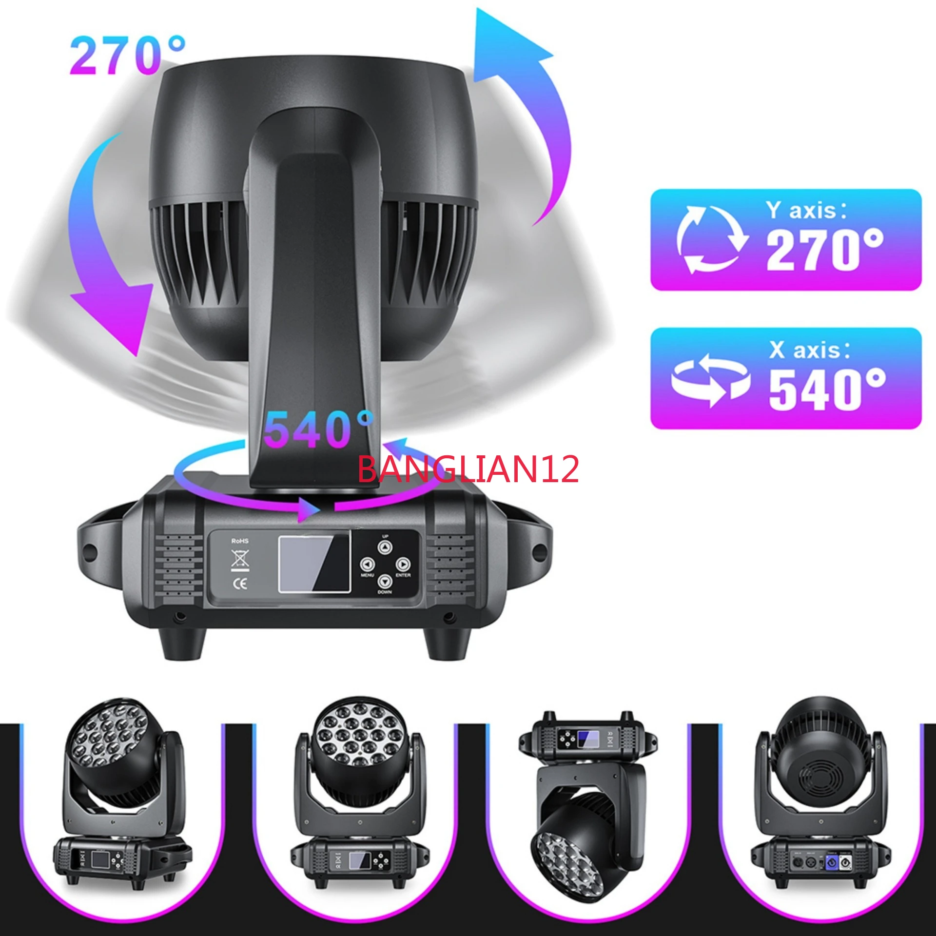

19 stage lights, focusing and shaking head lights, clear bar, dyeing lights, bar wedding performances, stage lights